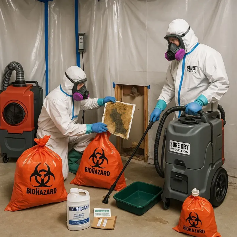 Contaminated Water Handling Protocols process in East Hazel Crest, IL